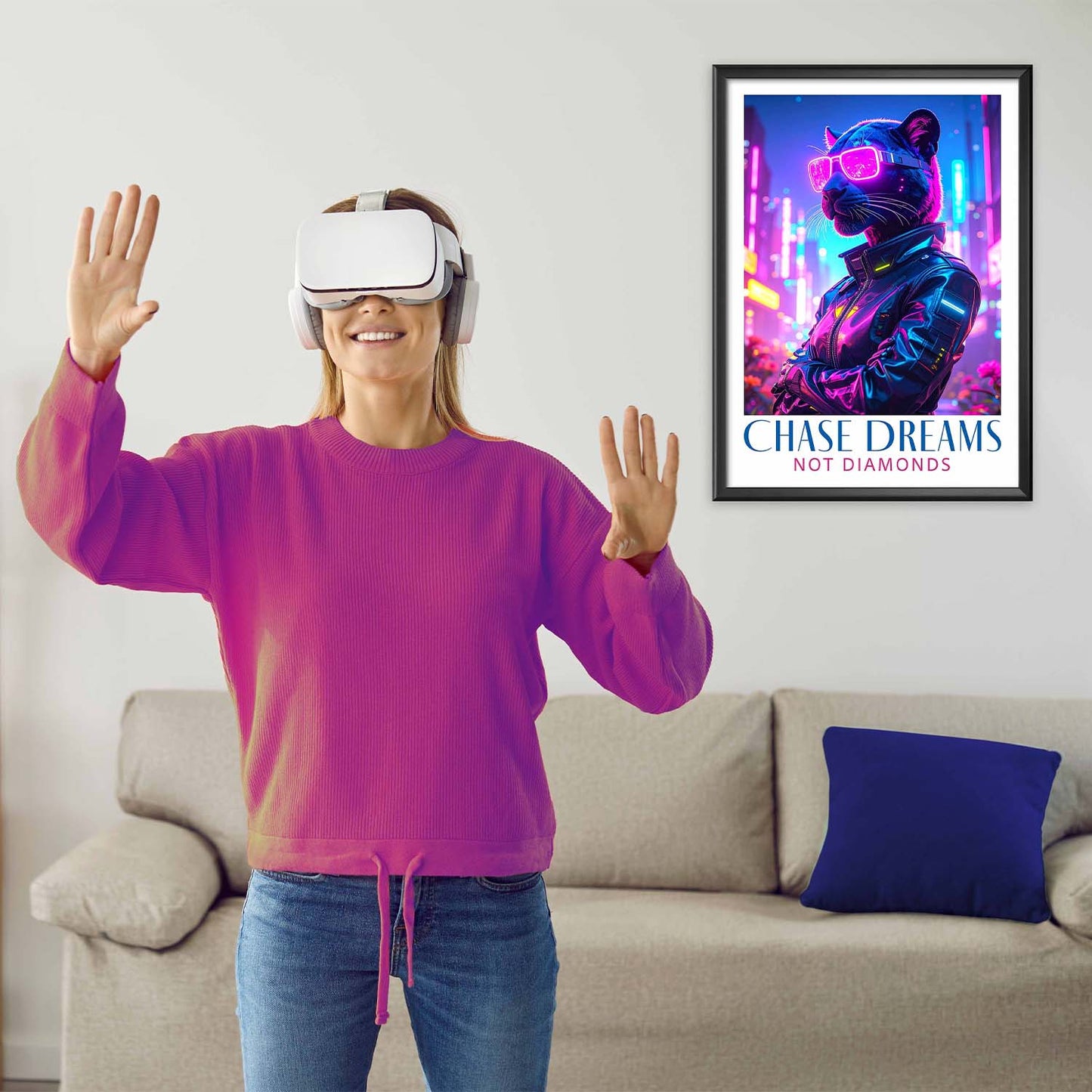 Chase Dreams Premium Poster Print