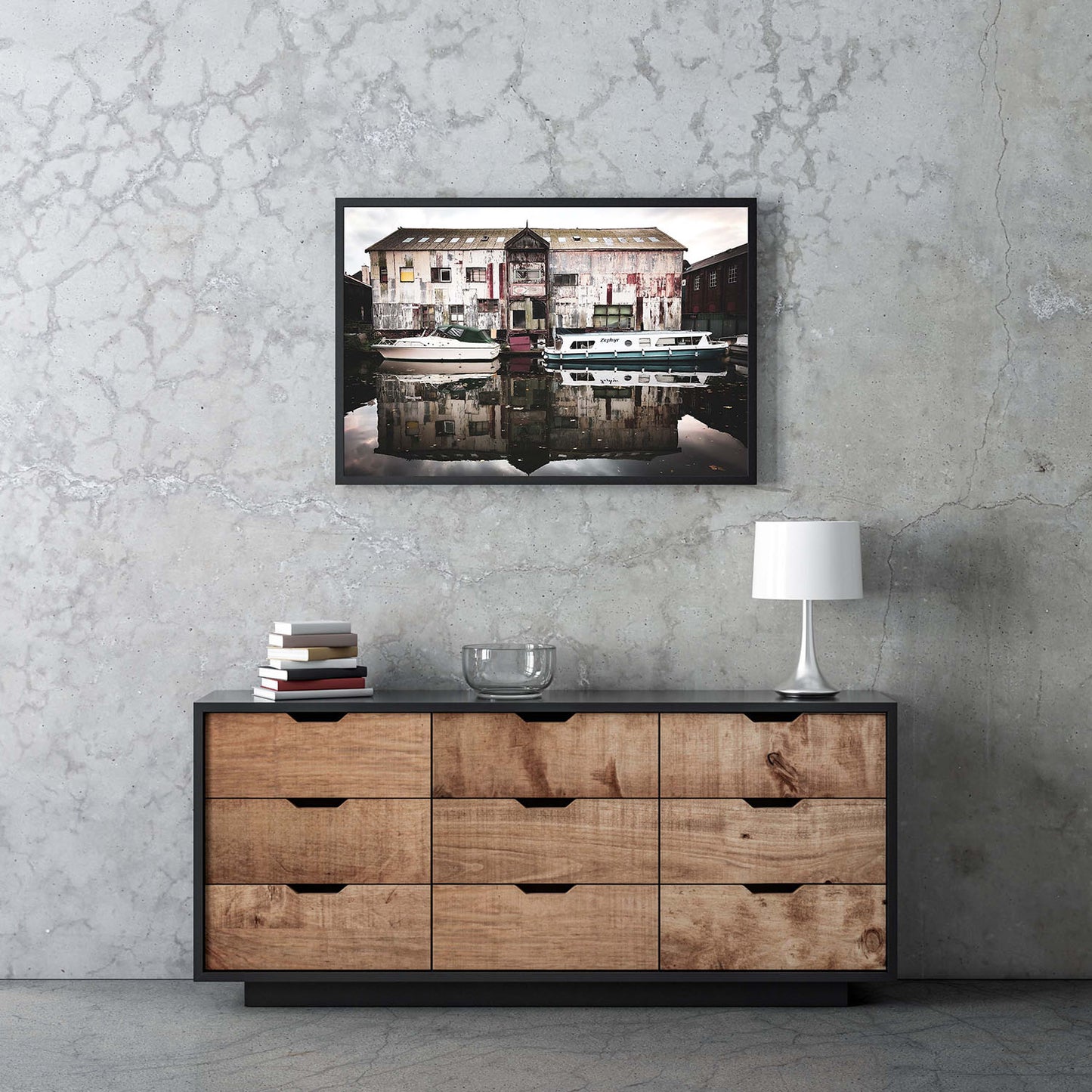 Boat House Premium Print