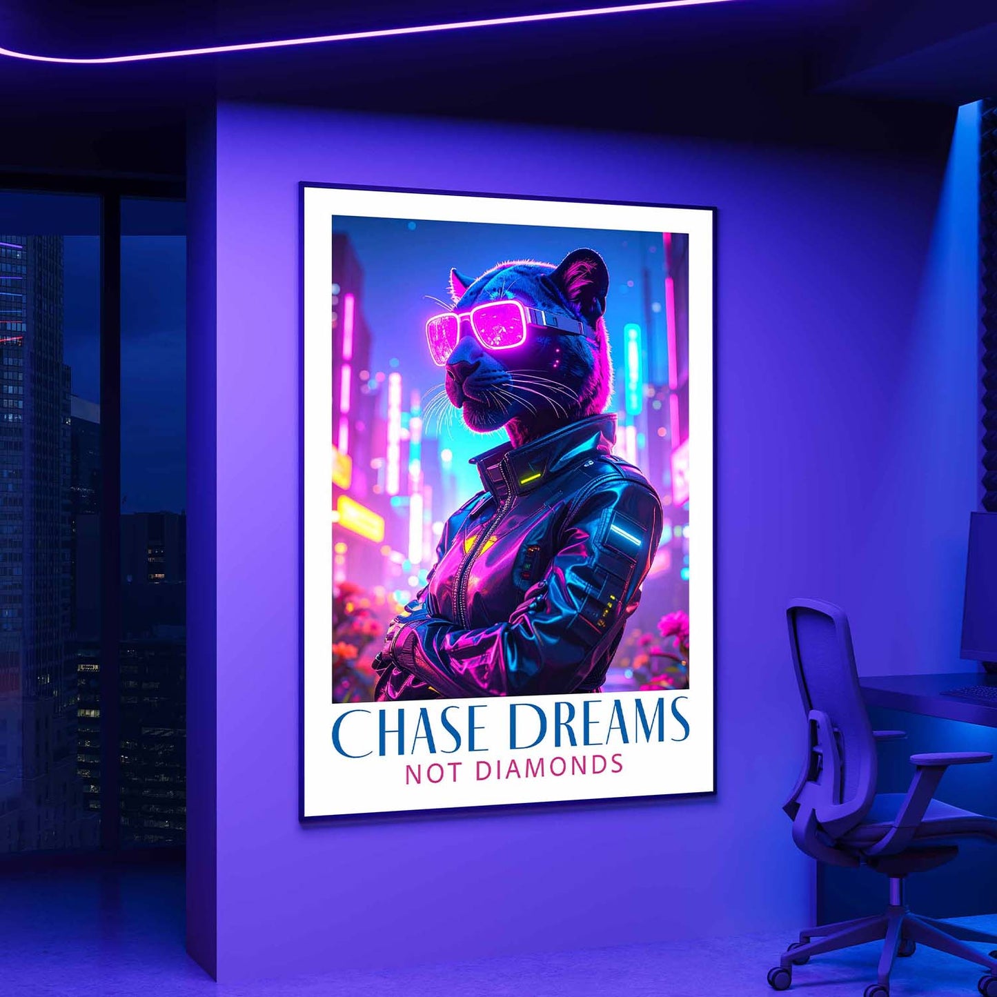 Chase Dreams Premium Poster Print