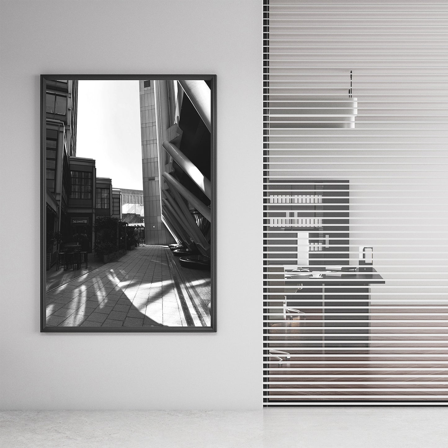 City Shapes and Shadows Premium Poster