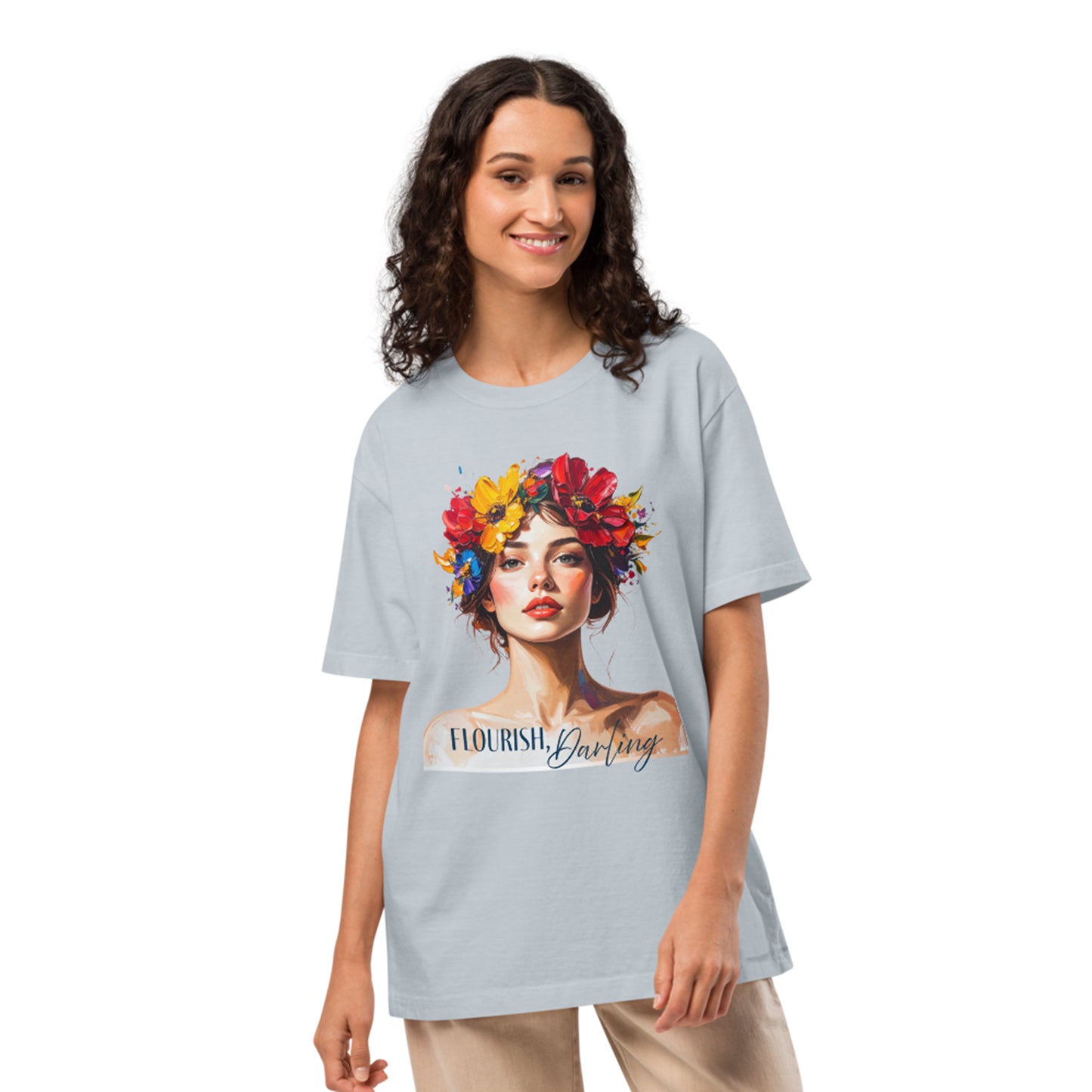 Flourish, Darling Women's Oversized T-shirt