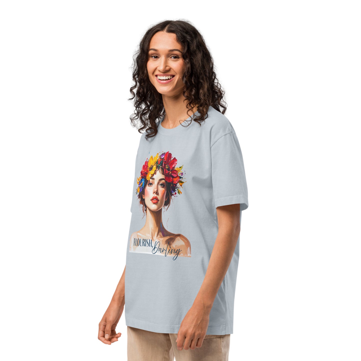 Flourish, Darling Women's Oversized T-shirt