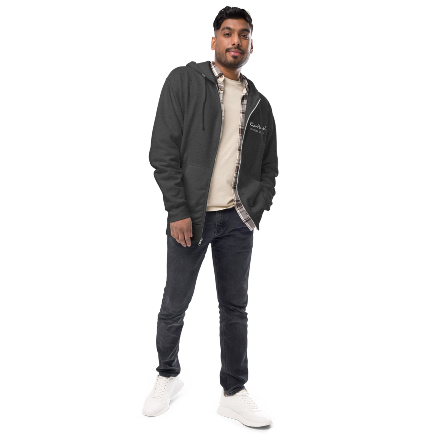 RimHanel Unisex fleece zip up hoodie