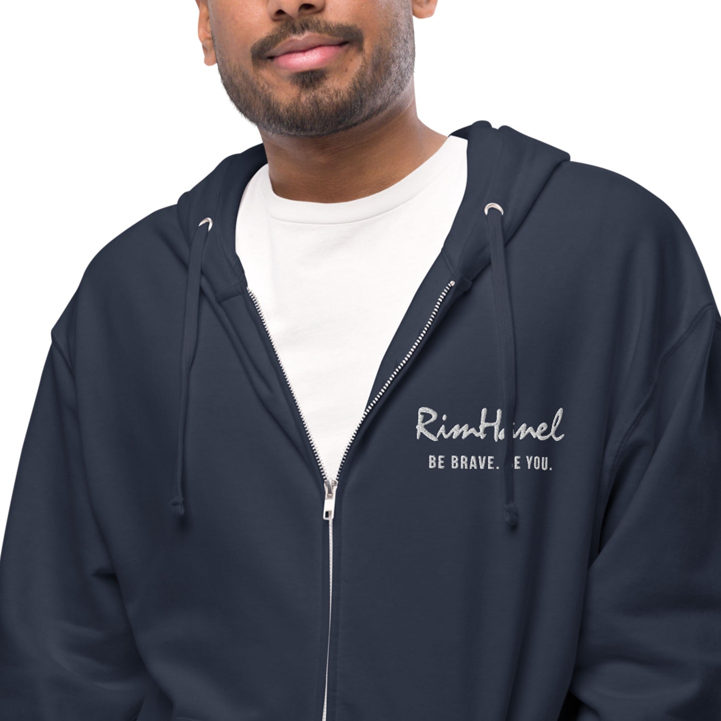 RimHanel Unisex fleece zip up hoodie