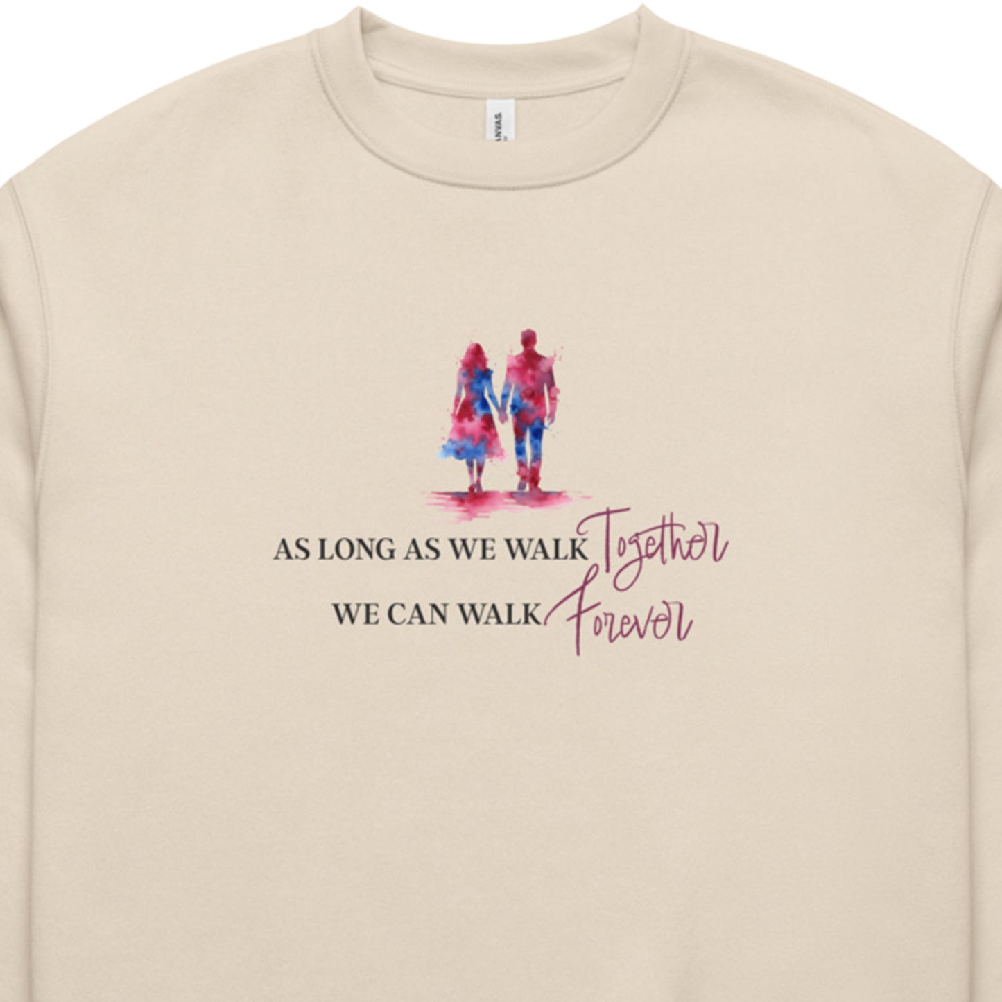 Walk Together Cosy Oversized Heavyweight Sweatshirt